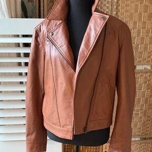 Able The Label leather moto jacket (LARGE)